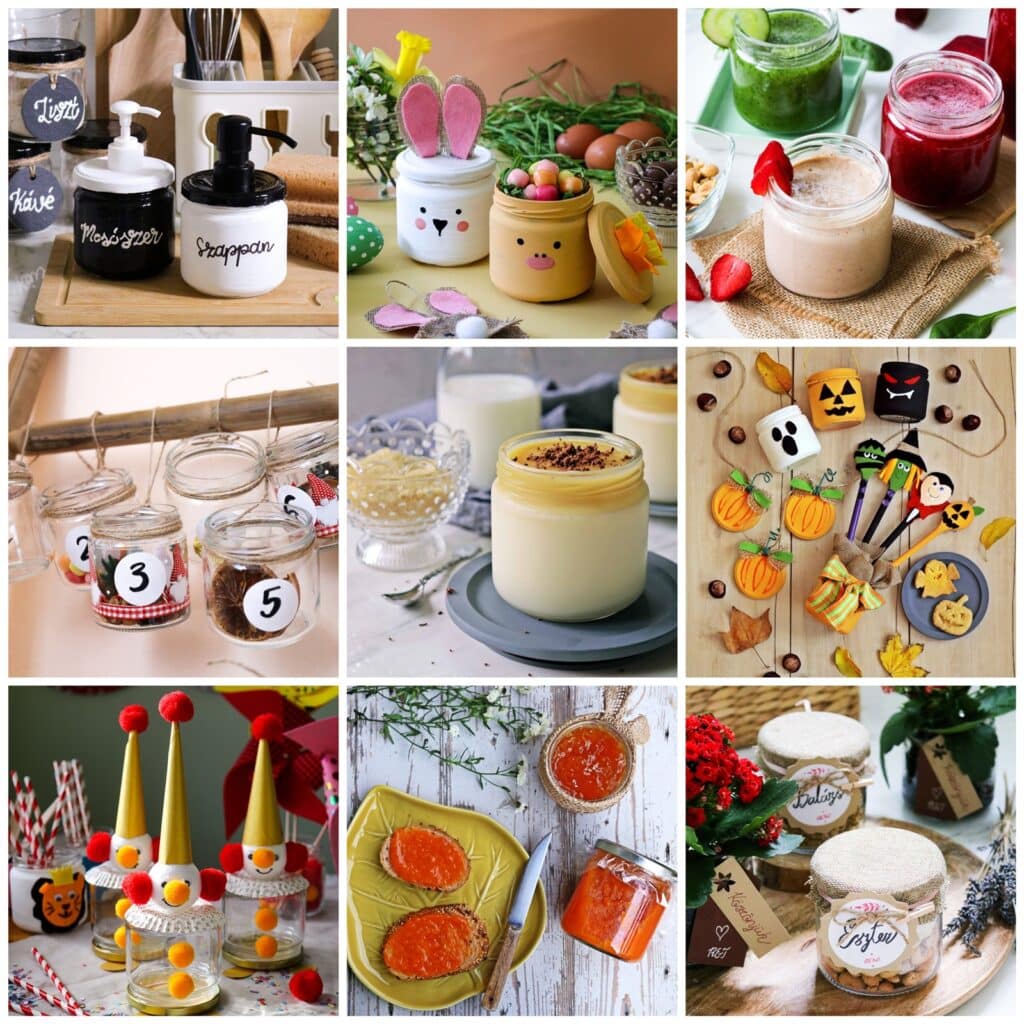 befőttesüvegek POLCZ