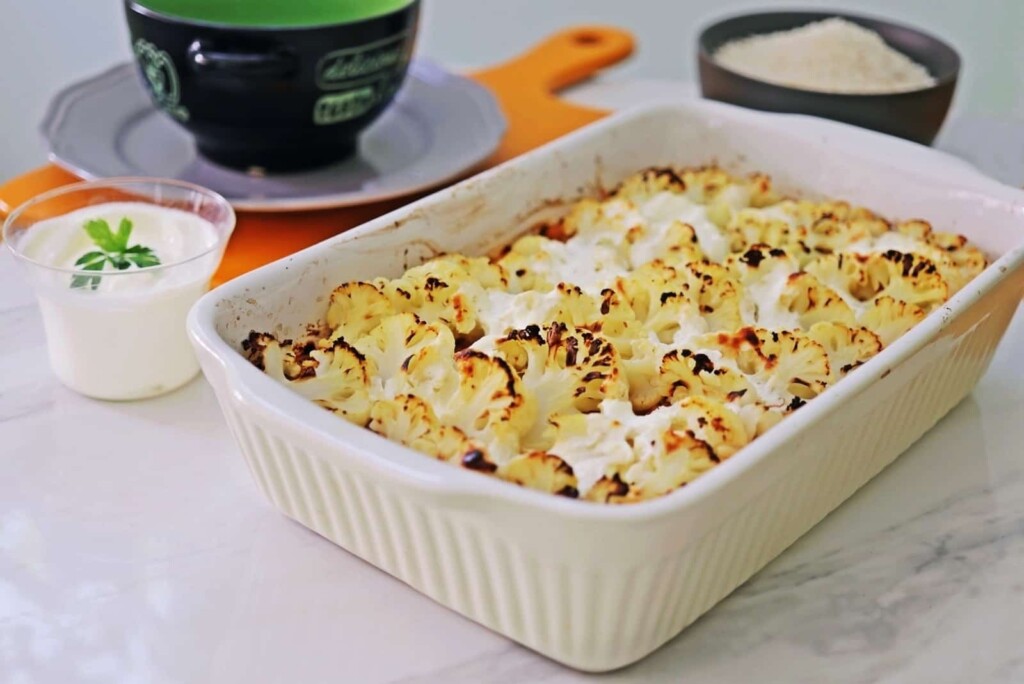 rakott karfiol pulykával