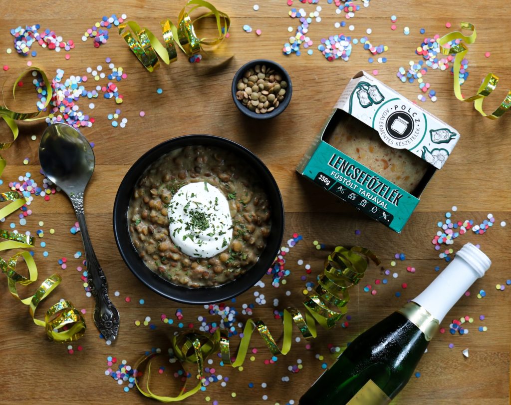 POLCZ LENCSEFŐZELÉK füstölt tarjával