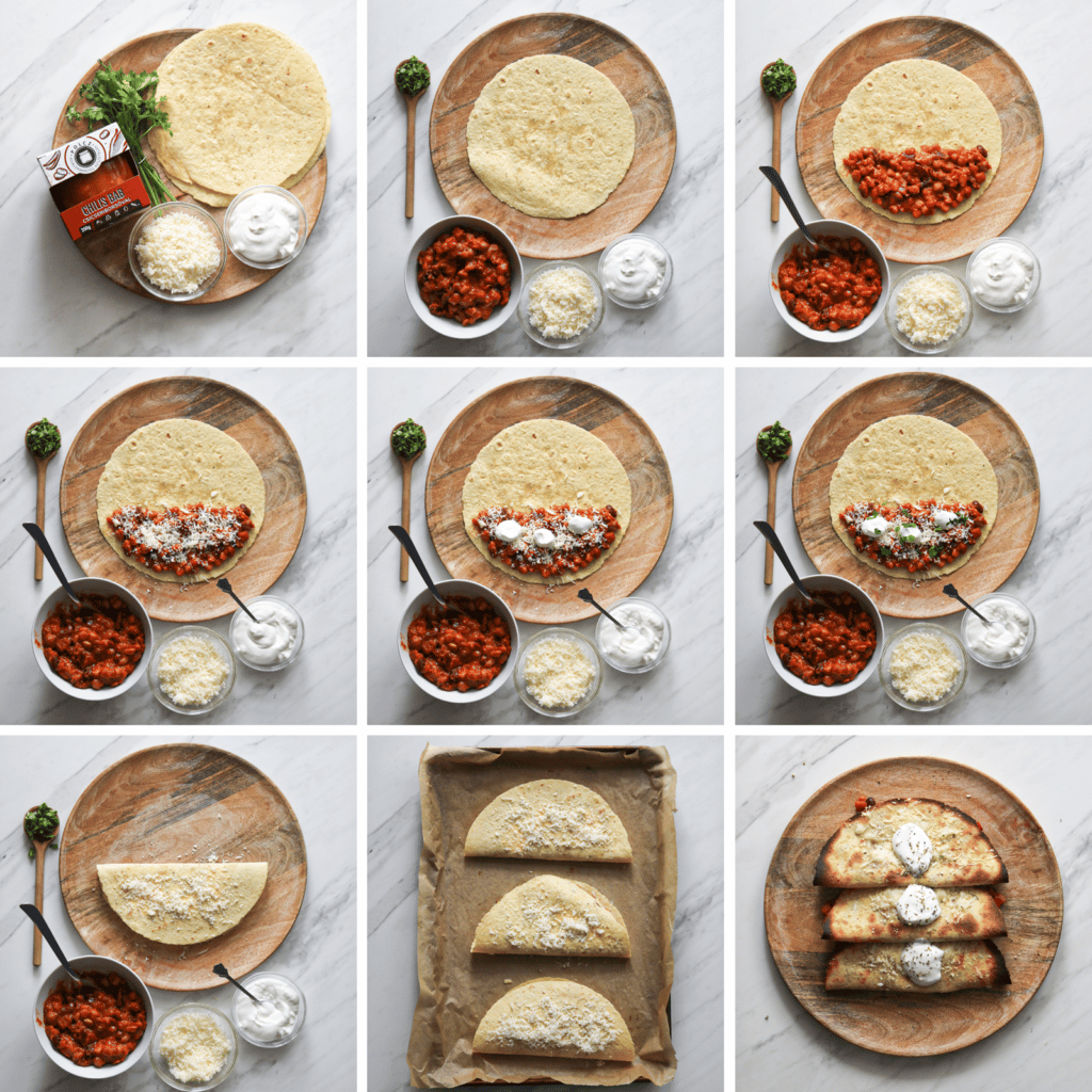 vegán chilis bab tortilla tekercsben